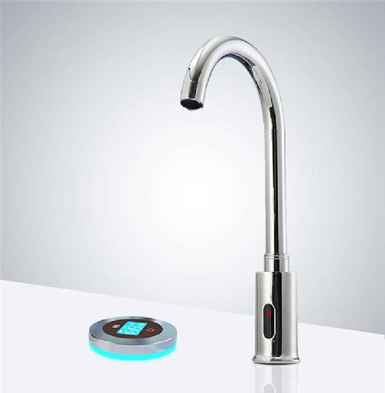 Fontana Wella Goose Neck Commercial Automatic Touchless Sensor Faucet