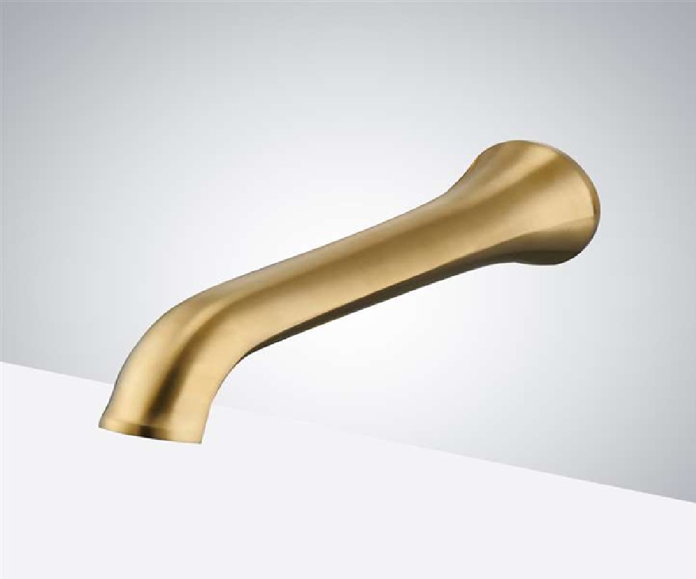 Fontana Loiret Automatic Wall Mount Brushed Gold Bathroom Sensor Faucet