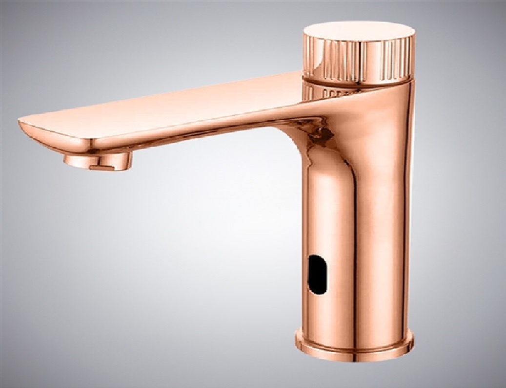 Fontana Evian Thermostatic Luxury Basin Faucet in Rose Gold