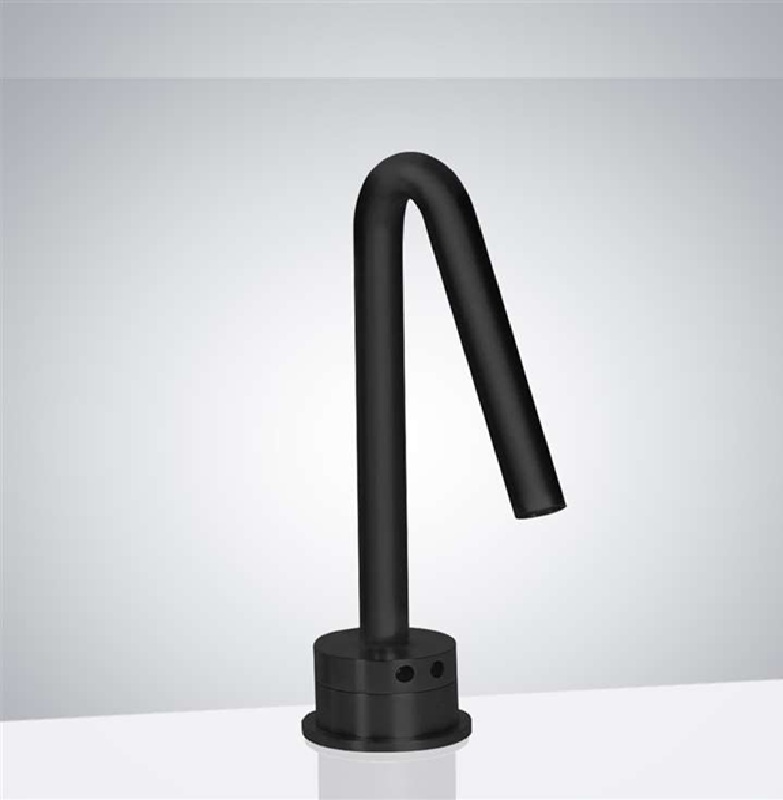 Fontana Dijon Inverted V Shape Commercial Automatic Touchless Sensor Faucet in Matte Black Finish