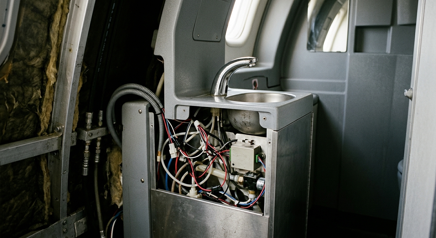 Read more about the article Servicing Touchless Faucets in Cramped Aircraft Lavs